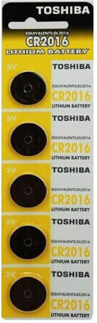 Toshiba Батерии Литий За часовници CR2016 3V 5бр