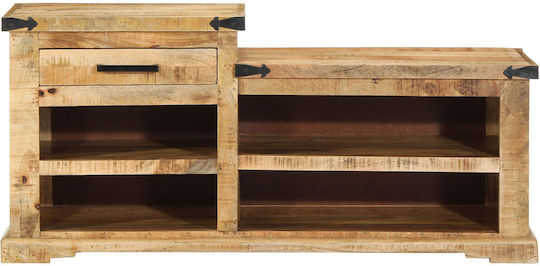 Παπουτσοθήκη από Μασίφ Ξύλο 110x35x50cm