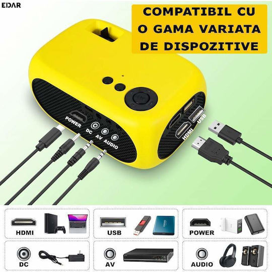 Mini Projector LCD Λάμπας LED