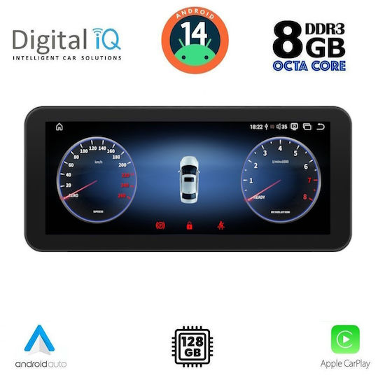 Digital IQ Ηχοσύστημα Αυτοκινήτου για Mercedes-Benz CLC Class / GLC 2014-2021 (Bluetooth/USB/WiFi/GPS/Apple-Carplay/Android-Auto) με Οθόνη Αφής 10.25"
