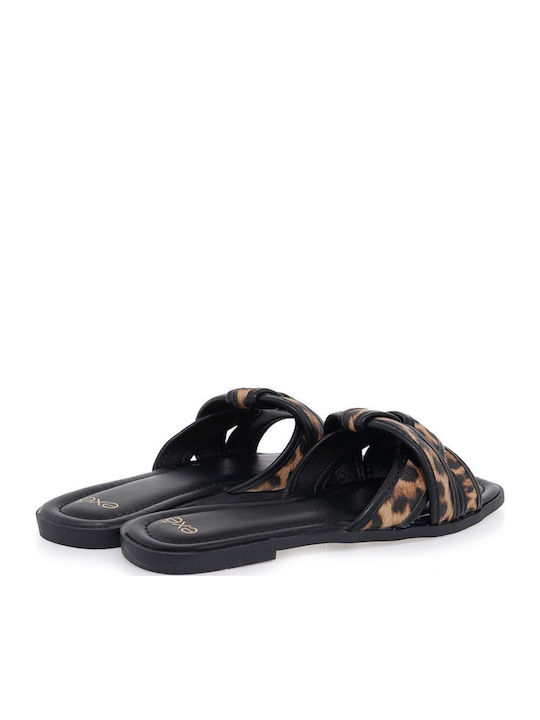 Women's Flat Sandals in Black Color
