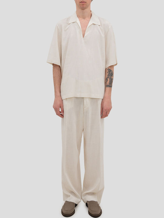 Kurzärmlig Hemd Beige
