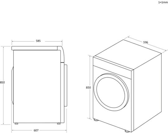 Candy CRE H10A2DE-S Wäschetrockner 10kg mit Wärmepumpe