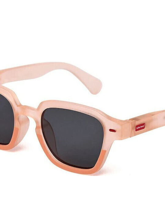 Hello Hossy Παιδικά Γυαλιά Ηλίου με Polarized Φακό Ροζ για 5-8 Ετών