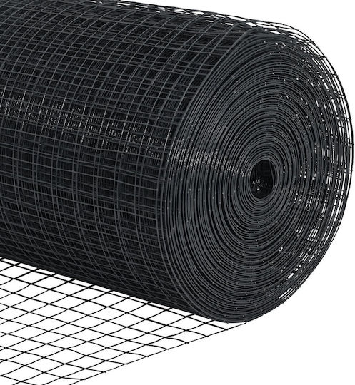 vidaXL Συρματόπλεγμα Σετ Μαύρο 1x10m