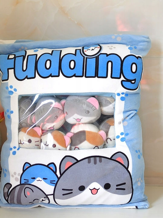 Pudding Pillow Kittens Plush Toys 8pcs Throwing Games