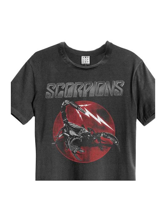 Amplified T-shirt Scorpions Scorpio Tail Charcoal Unisex Zav210tst-cha