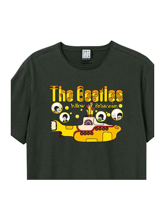 Тениска Amplified Beatles Yellow Submarine Bubbles Charcoal Унисекс Zave210p239-cha