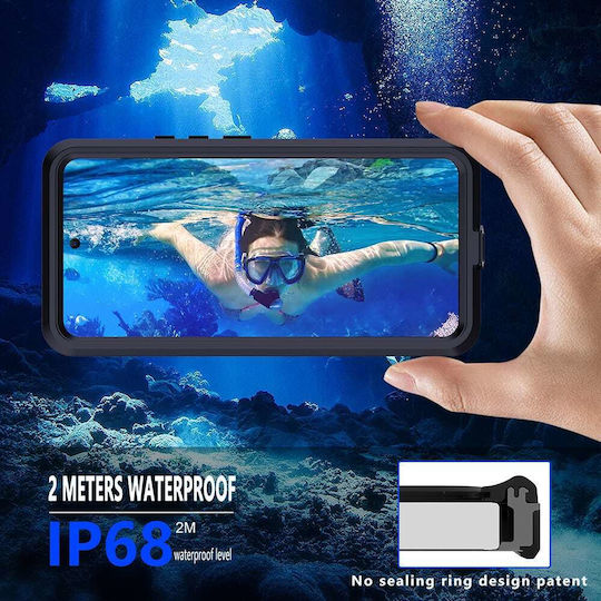 Shellbox Umschlag Rückseite Silikon / Kunststoff Wasserdicht Schwarz (Redmi Note 14 Pro 5G / Poco X7)