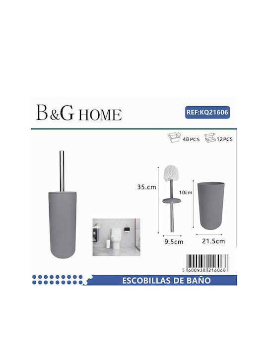 Plastic Toilet Brush Gray