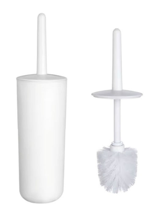 Plastic Toilet Brush White