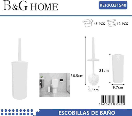 Plastic Toilet Brush White