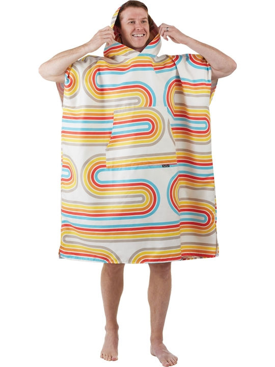 Packtowl Strandponcho Mehrfarbig