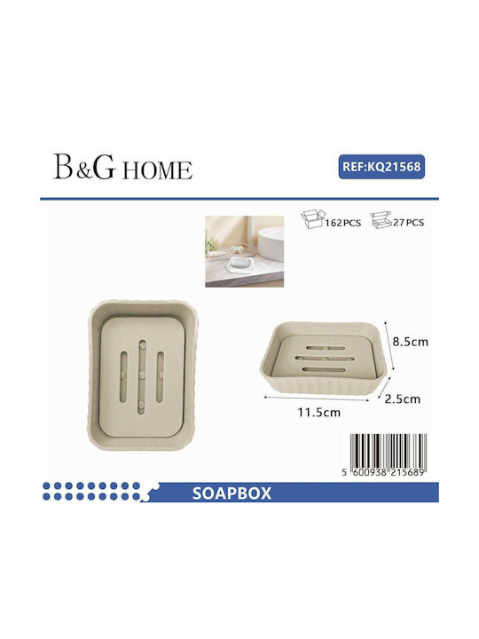 Seifenschale Kunststoff Beige