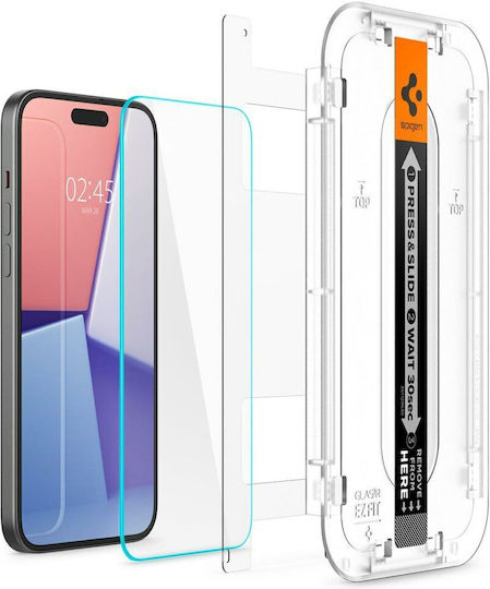 Spigen Glass Tr Ez Fit 2 Pack Transparency Iphone 15 Plus Agl06883