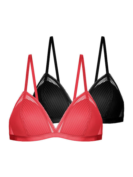 Αυτοκόλλητα Σουτιέν Corail/noir 2Pack