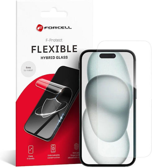 Forcell Flexible Nano Glass Tempered Glass (iPhone 15)