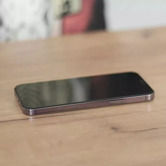 Wozinsky Privatsphäre Vollflächig gehärtetes Glas Schwarz (iPhone 15)