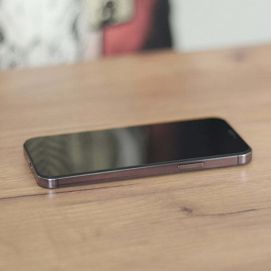 Wozinsky Vollflächig gehärtetes Glas Schwarz (iPhone 15)