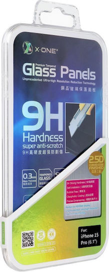 X-One Gehärtetes Glas (iPhone 15 Pro)
