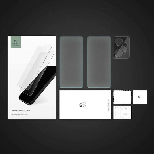 Tech-Protect Supreme Set Tempered Glass 2τμχ (Redmi Note 12 4G)
