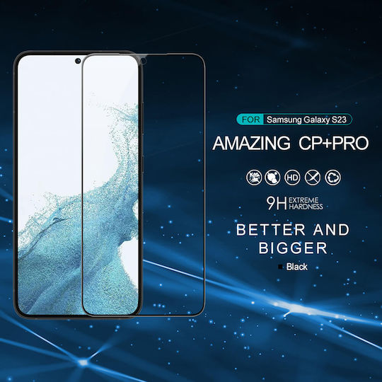 Nillkin CP+ Pro Закалено стъкло за цялото лице Черен (Galaxy S23)