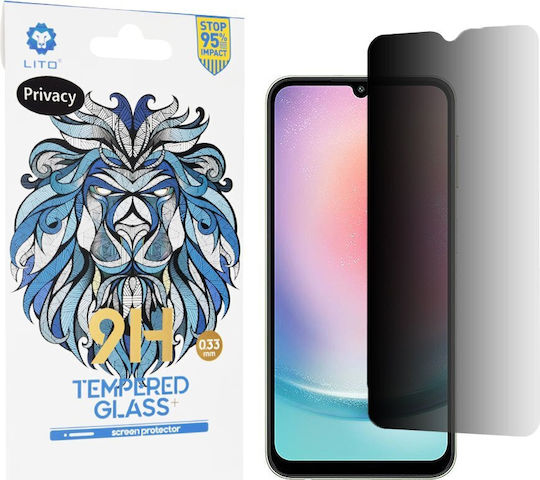 Lito Classic 2.5D Поверителност Закалено стъкло (Samsung Galaxy A24)