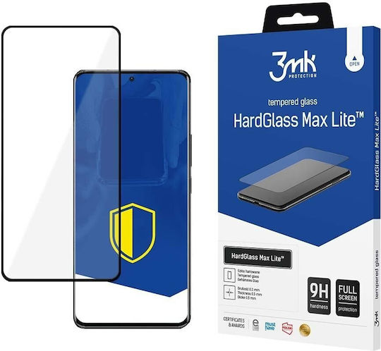 3MK HardGlass Max Lite Vollflächig gehärtetes Glas Schwarz (Xiaomi 13)