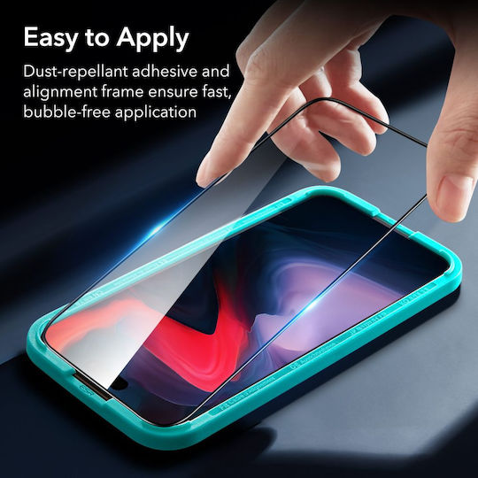 ESR Armorite Full Face Tempered Glass Μαύρο (iPhone 15 Pro)