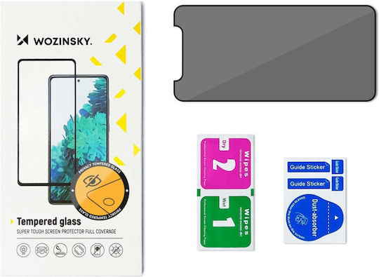 Wozinsky Privacy Full Face Tempered Glass Μαύρο (iPhone 15 Pro)