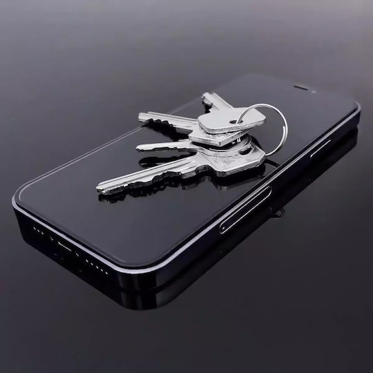 Wozinsky Vollflächig gehärtetes Glas Schwarz (iPhone 15 Pro)
