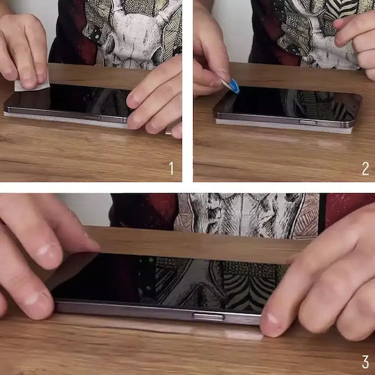 Wozinsky Vollflächig gehärtetes Glas Schwarz (iPhone 15 Pro)