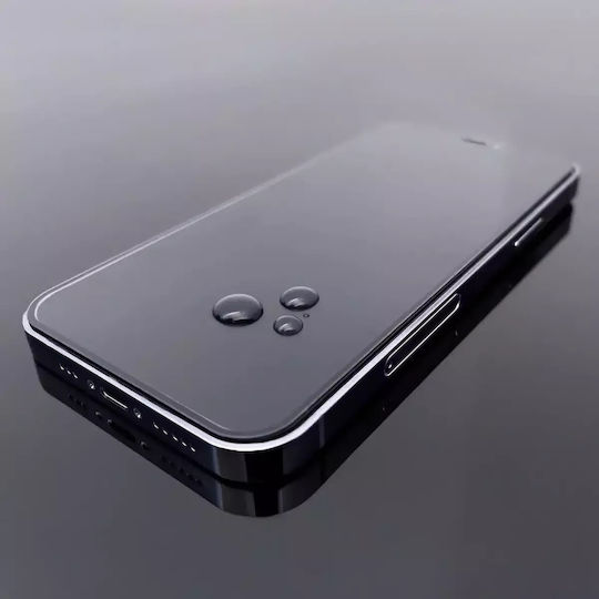 Wozinsky Vollflächig gehärtetes Glas Schwarz (iPhone 15 Pro)