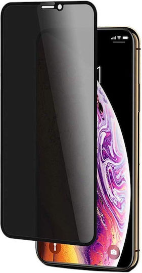 9H Full Glue Поверителност Закалено стъкло за цялото лице Черен (iPhone 14 Pro)