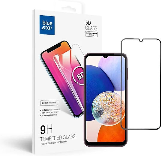 Blue Star 5D Закалено стъкло за цялото лице Черен (iPhone 15)