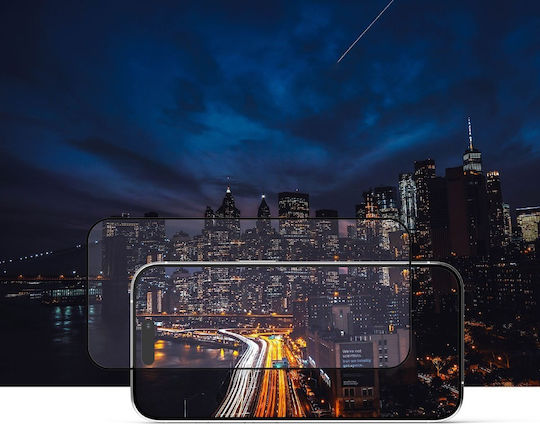 Ringke Full Face Tempered Glass Μαύρο (iPhone 15 Pro Max)