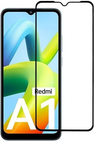 3MK HardGlass Max Lite Vollflächig gehärtetes Glas Schwarz (Xiaomi Redmi A1, Redmi A1 Plus)