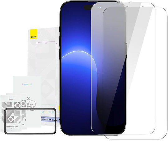 Baseus Crystal Tempered Glass 0.3mm Tempered Glass 2τμχ (iPhone 14 Pro)