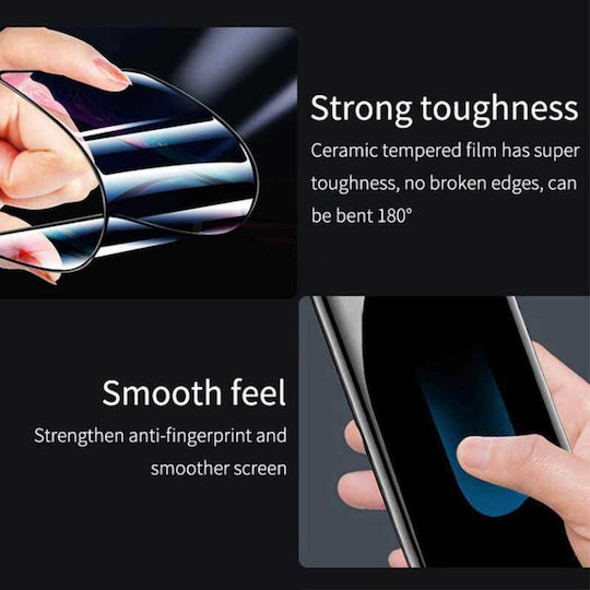Glass 5D Ceramic Full Glue Full Face Tempered Glass Μαύρο (Redmi Note 12 4G)
