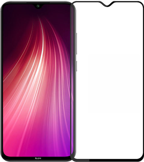 Закалено стъкло за цялото лице Черен (Redmi Note 8)
