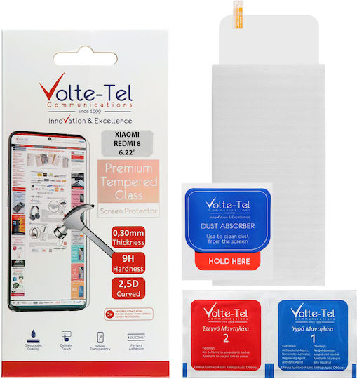 Volte-Tel 9H 0.30mm 2.5D Tempered Glass (Redmi 8)