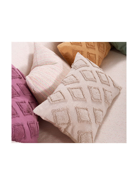 Nef-Nef Homeware Sofa Cushion Josh From 100% Cotton Orchid 33x55cm