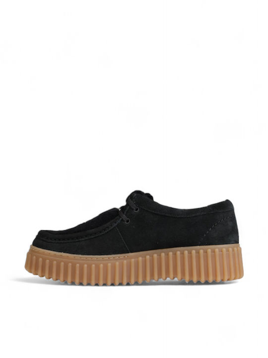 Δερμάτινα Γυναικεία Oxfords σε Μαύρο Χρώμα