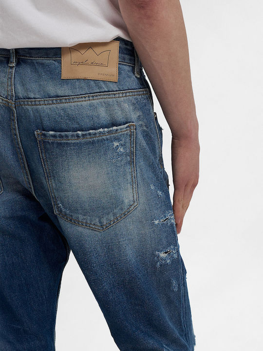 Men's Jeans Pants with Slim Fit Blue