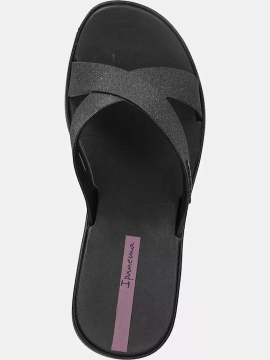Damen Zehentrenner mit Plattformen in Schwarz Farbe
