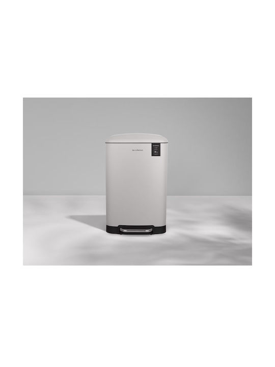 Les Collectors Inox Mülleimer mit Pedal Weiß 20lt