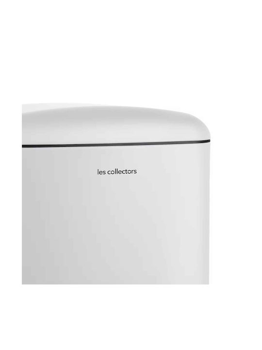 Les Collectors Inox Mülleimer mit Pedal Weiß 20lt