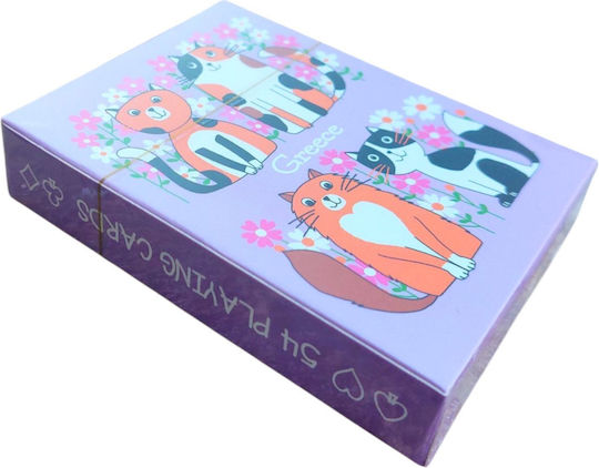 Purple Kittens Deck Same Design All Cards 6.5cm