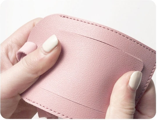 De piele Etichetă pentru bagaje Pink