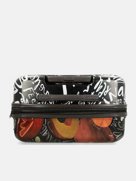 Anekke Medium Multicolour Travel Suitcase with 4 Wheels Height 66cm